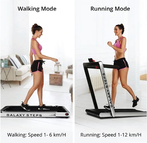 2-In-1 Treadmill Of OTO Galaxy Steps